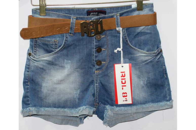 Джинсовые шорты американки Red blue jeans 7008