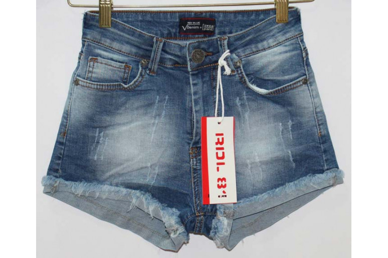 Джинсовые шорты американка Red blue jeans 9004